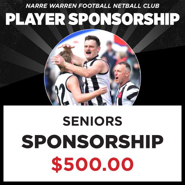 Seniors Player Sponsorship
