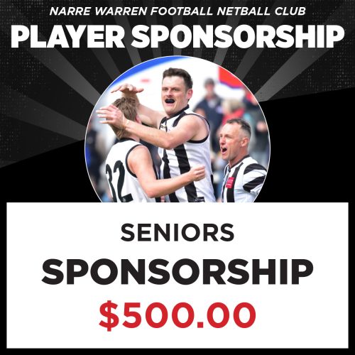 Seniors Player Sponsorship